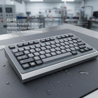 Humidity Range 40 to 90 Percent Membrane Switch Keyboard Item Number ZS129 Suitable for Harsh Environments and Long Term