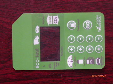 Light Green PET LED Push Button Membrane Switch / Keyboard Mechanical Switches