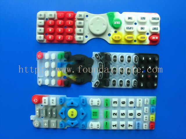 Key Control Overlay Silicone Rubber Button Keypad