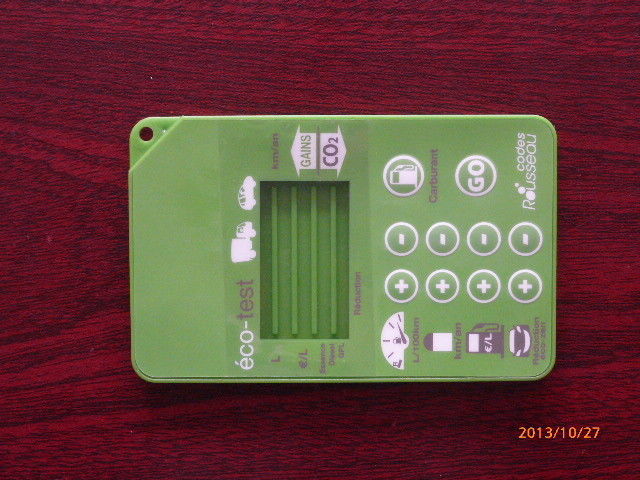 Light Green PET LED Push Button Membrane Switch / Keyboard Mechanical Switches