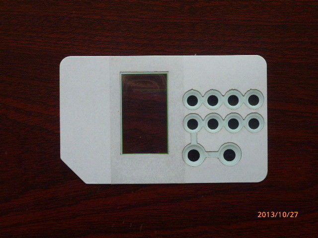 Light Green PET LED Push Button Membrane Switch / Keyboard Mechanical Switches