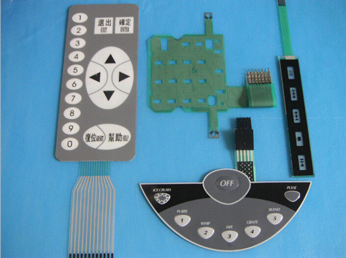 3M Adhesive Matte PC / PET Membrane Switch Embossing with Tactile Effect