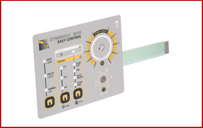 Silk Printing / Digital Printing Push Button Membrane Switch With 3M Adhesive